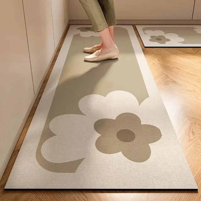 New 1 pc Japanese style soft kitchen diatomite mud floor mat