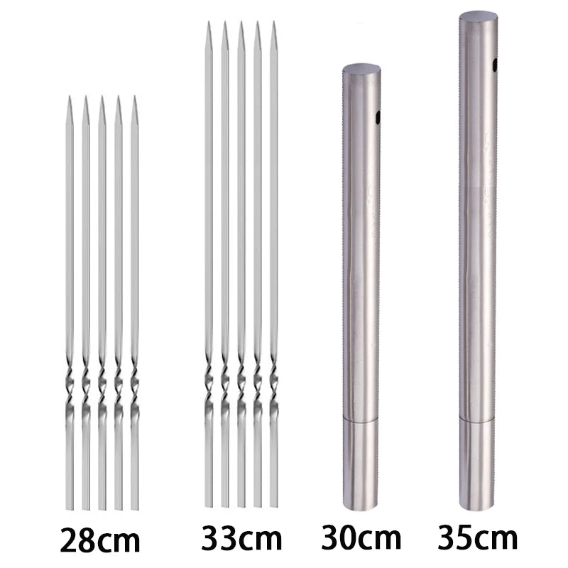 50Pcs Stainless Steel Barbecue Skewer