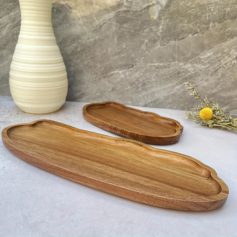 Japanese Style Wooden Tea Coffee Tray