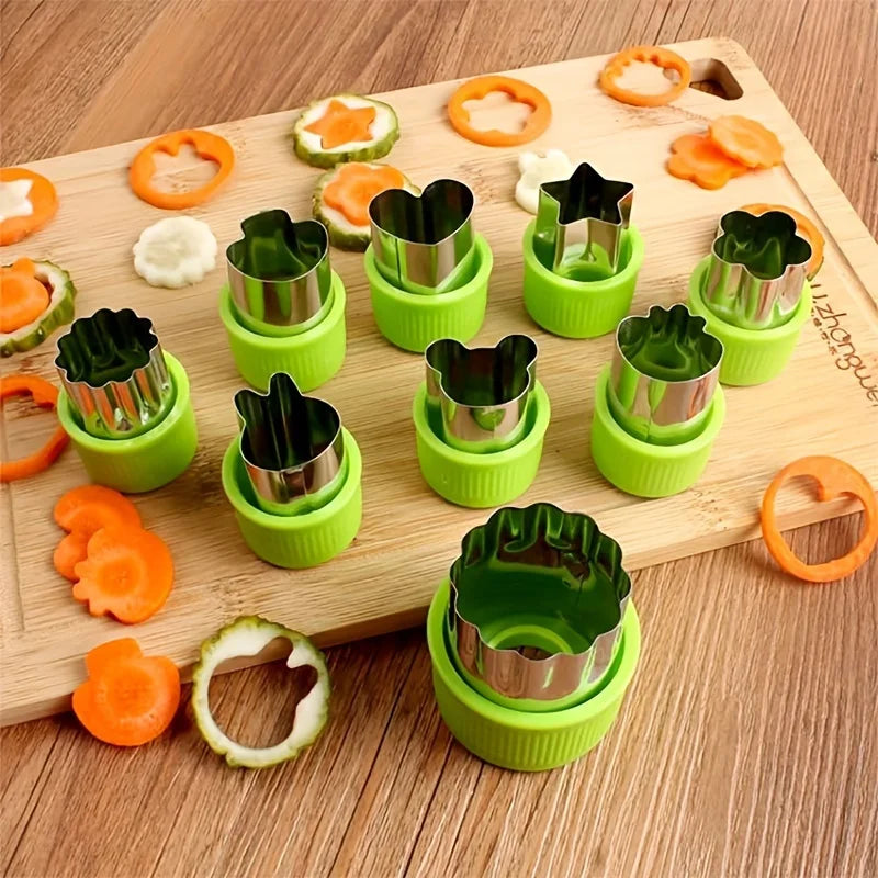 9PCS/Stainless steel Cookie and Vegetable Cutting Set