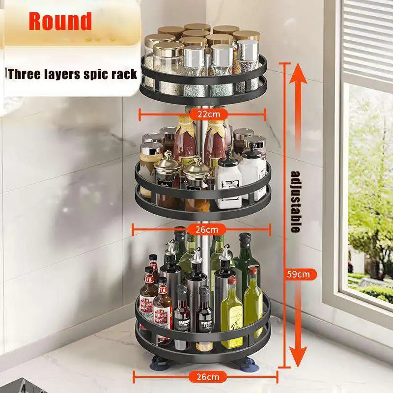 360 Rotation Spice Rack