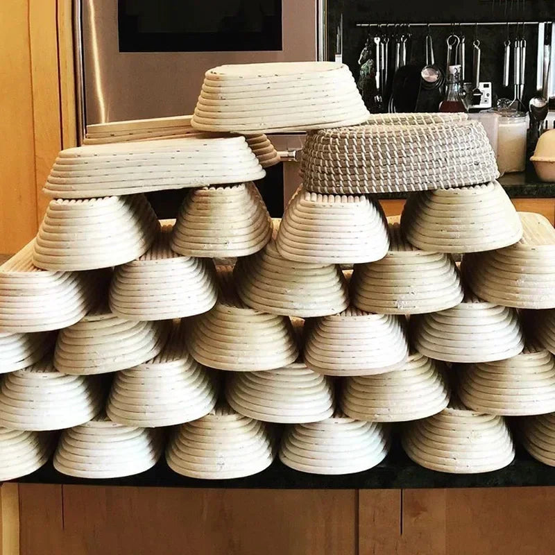 Rattan Bread Proofing Basket Bread Basket Oval Rattan Wicker Dough Fermentation Sourdough Banneton