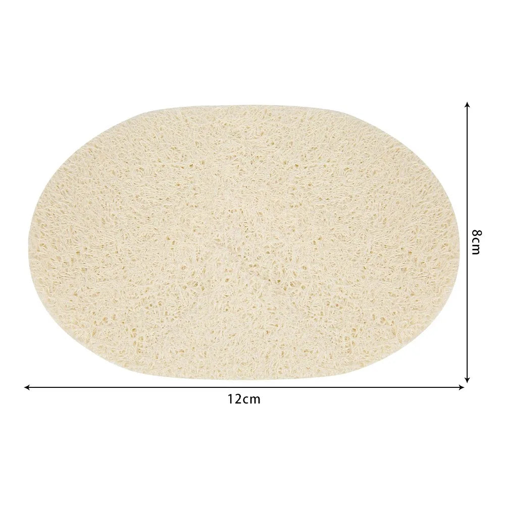 5Pcs Natural Luffa Dish Washing Cloth Sponge Loofah Scrub Pad Dish Pot Easy To Clean Scrubber Sponge Kitchen Clean Brushes Pad