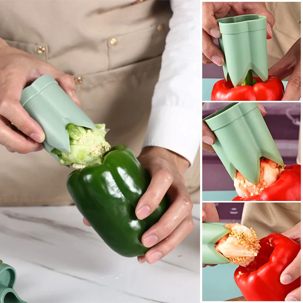 2-in-1 Fruit Pepper Corer