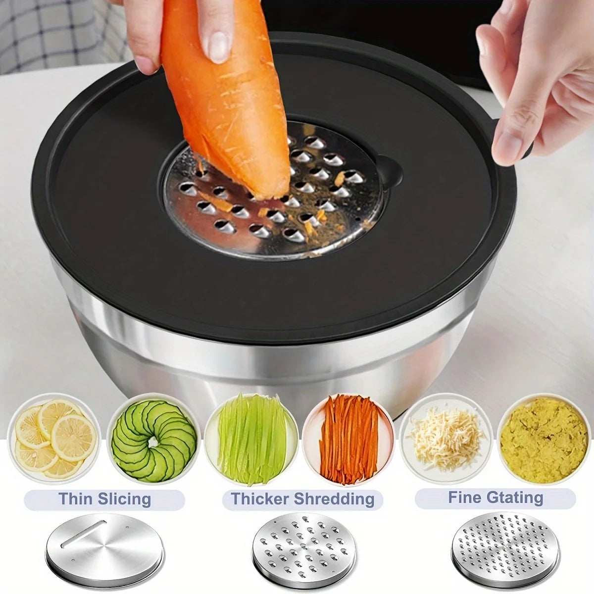 8pcs Mixing Bowls with Airtight Lids