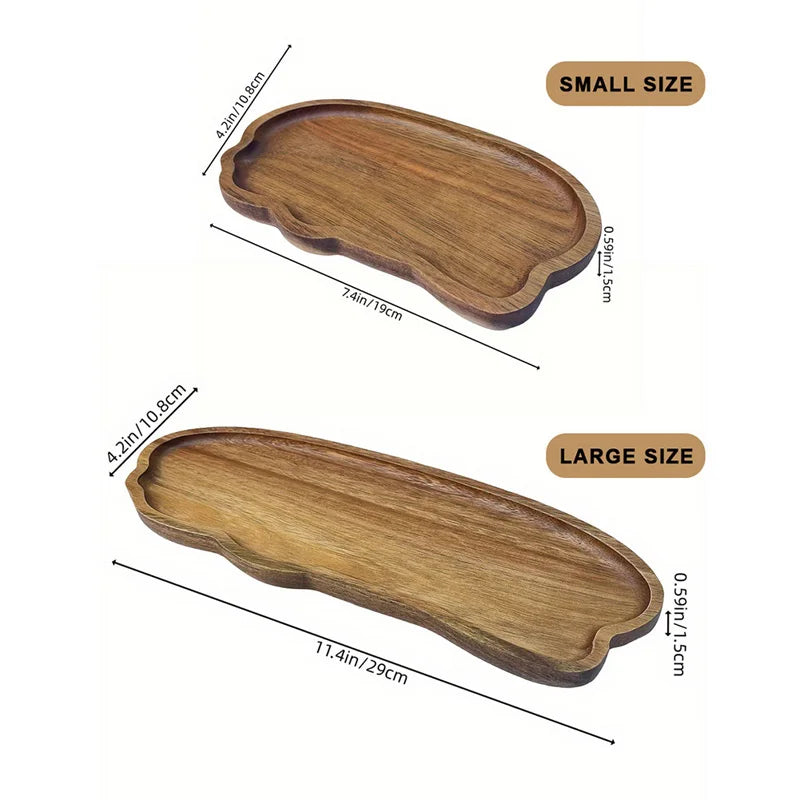 Japanese Style Wooden Tea Coffee Tray