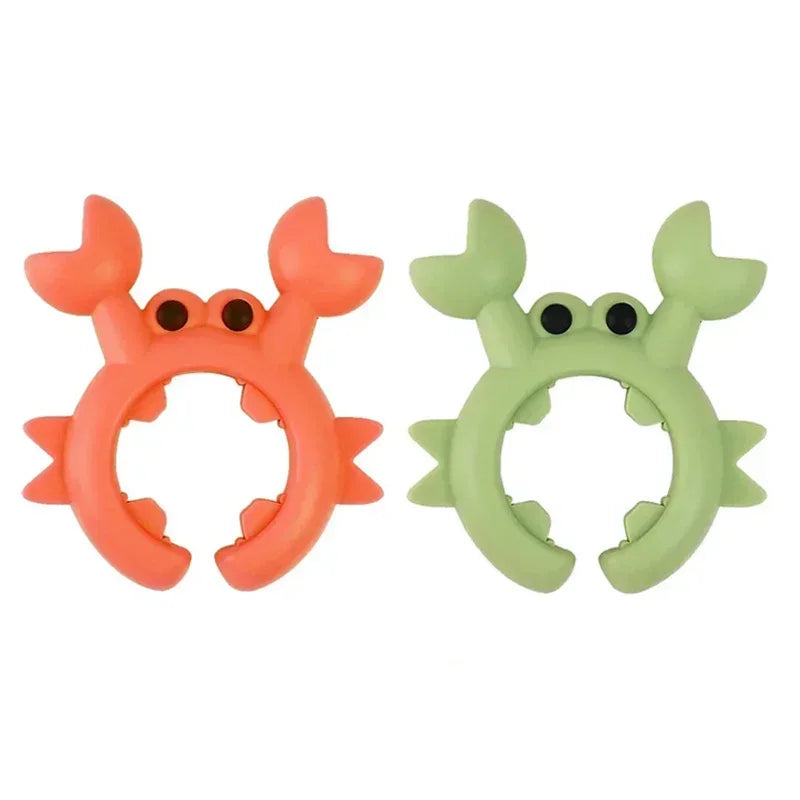 4/1PCS Silicone Spatula Rack Small Crab Anti Scalding Overflow Pot Clip Spoon Holder Clip Universal Shovel Rack Kitchen Gadget
