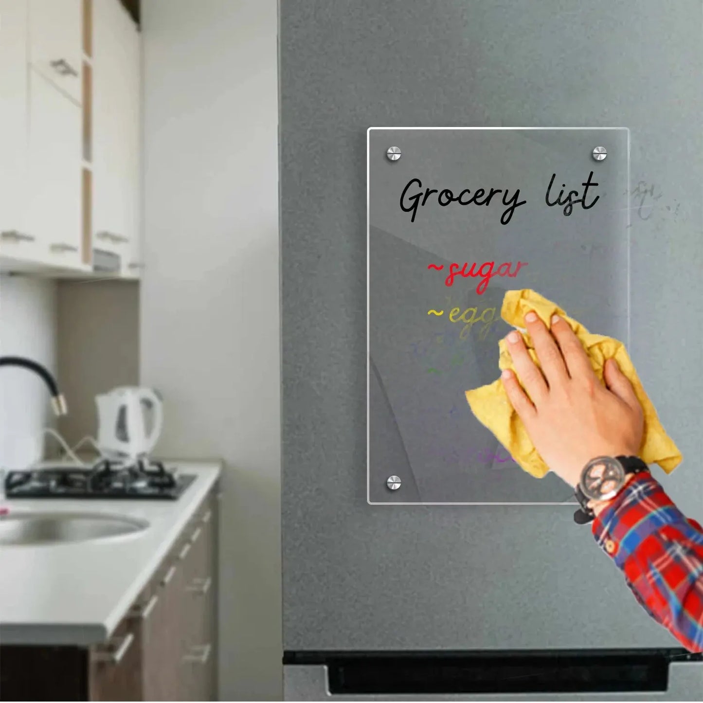 Magnetic Transparent Acrylic Message board