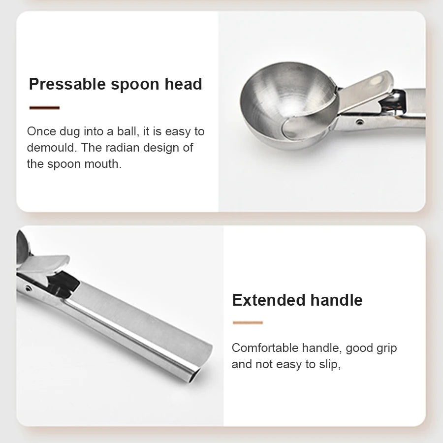 Stainless Steel Dual-purpose Ice Cream Scoop
