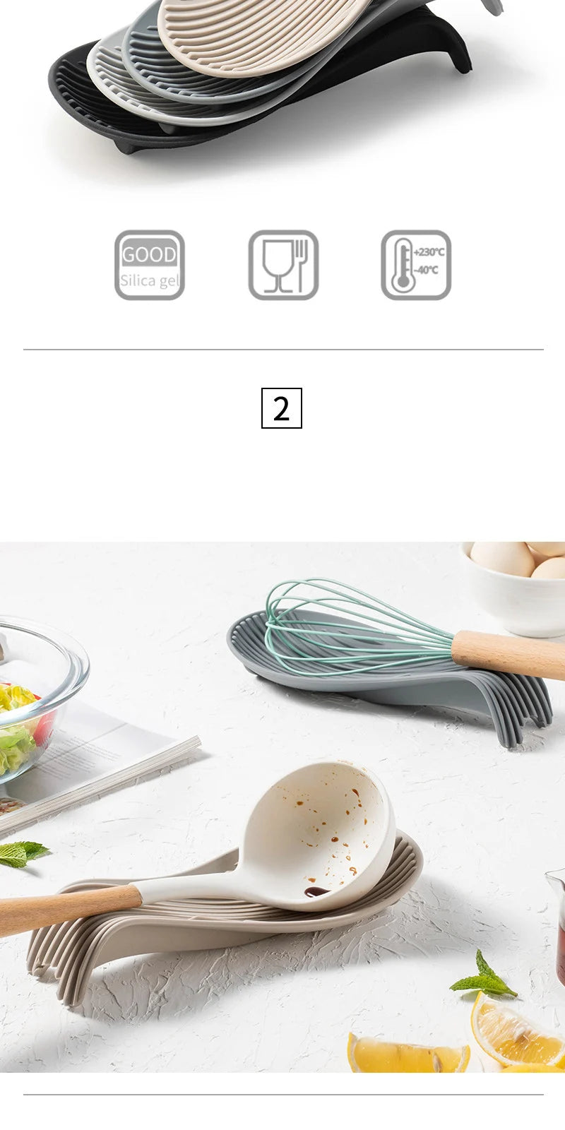 Silicone Insulated Spoon Holder