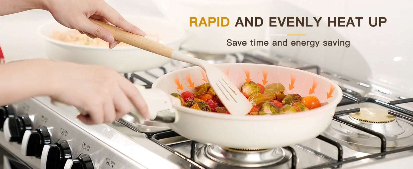 21 Piece Pots and Pans Set Non-Stick