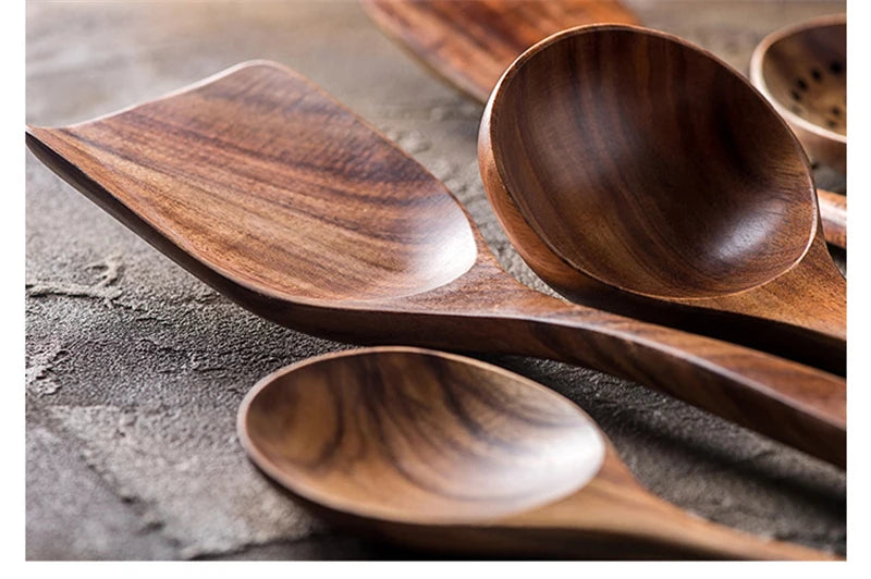 7 pieces/set teak tableware