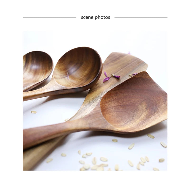 7 pieces/set teak tableware