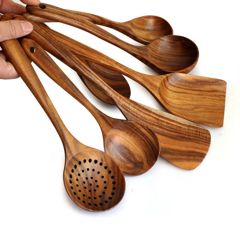 7 pieces/set teak tableware