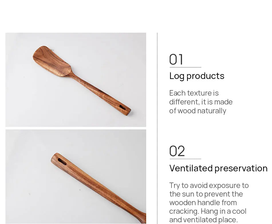 7 pieces/set teak tableware