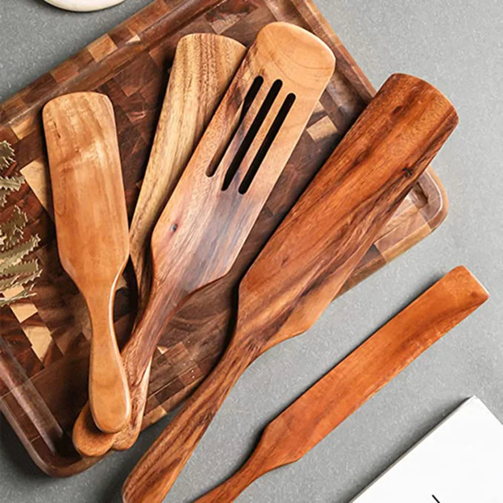 7 pieces/set teak tableware