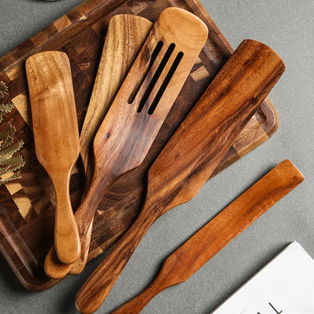 7 pieces/set teak tableware
