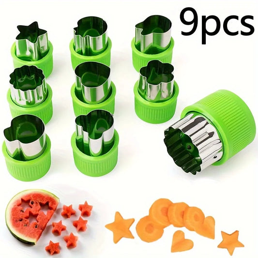 9PCS/Stainless steel Cookie and Vegetable Cutting Set