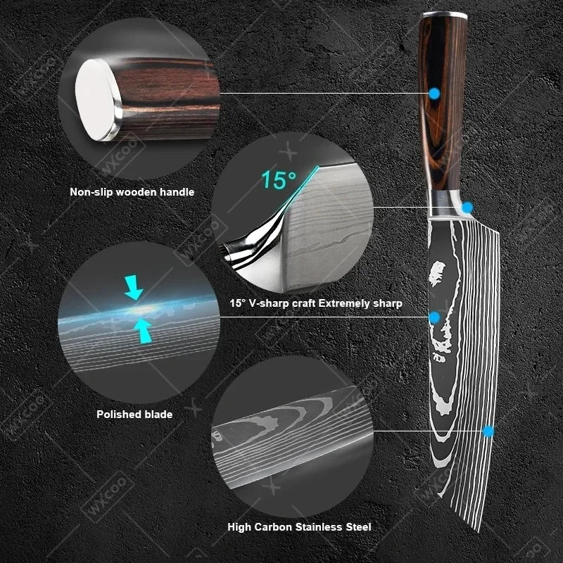 Japanese Kitchen Knives Set