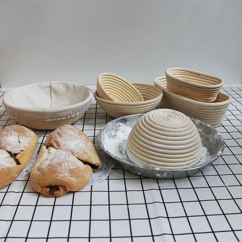 Rattan Bread Proofing Basket Bread Basket Oval Rattan Wicker Dough Fermentation Sourdough Banneton