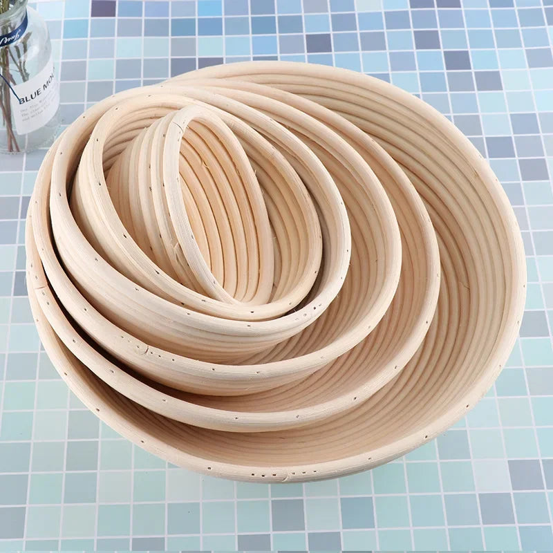 Rattan Bread Proofing Basket Bread Basket Oval Rattan Wicker Dough Fermentation Sourdough Banneton