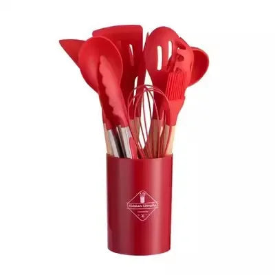 12PCS Silicone Kitchenware with holder
