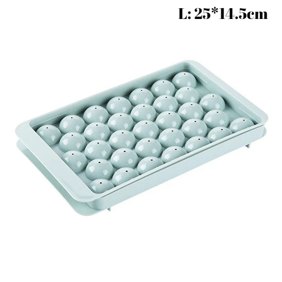 3D Round Ice Cube Tray with Lid