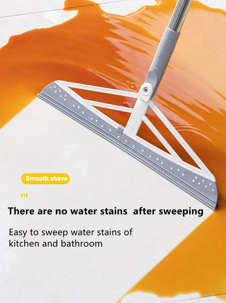 180° Rotatable Magic Rubber Broom Silicone Mop Hand Dust Brooms Home Floor Cleaning Squeegee Wiper Flooring Household Utensils