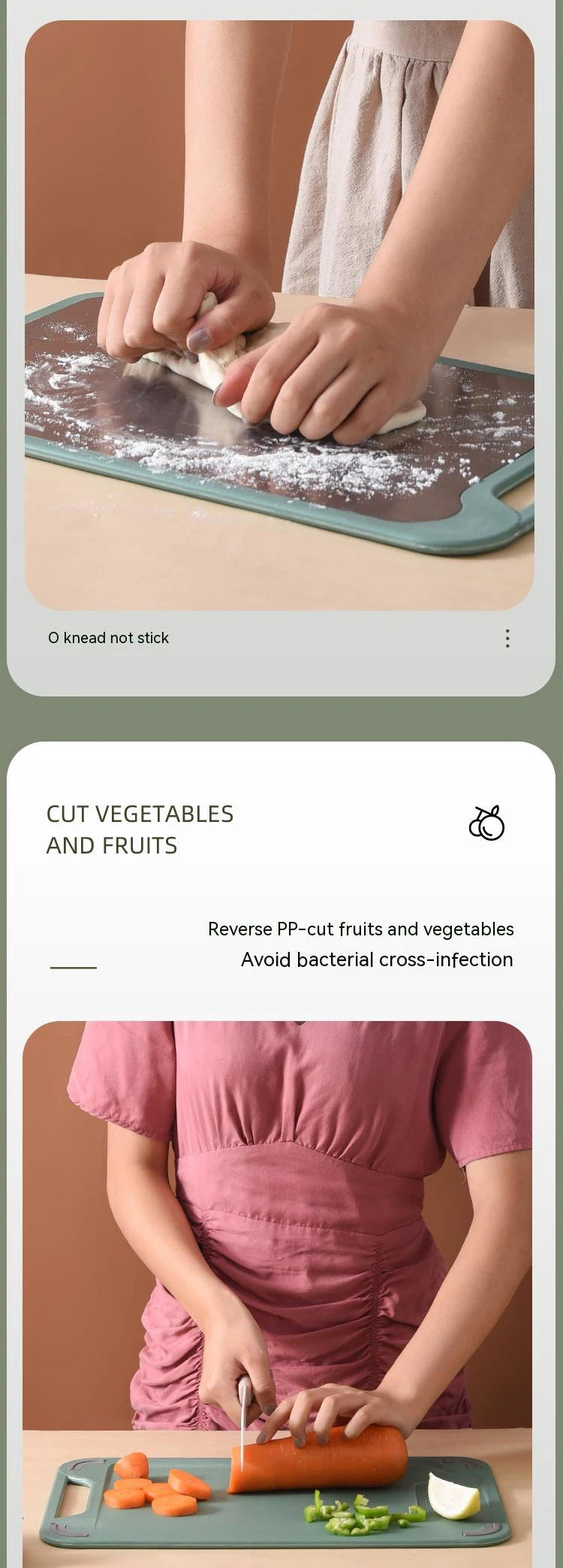 ﻿1pc Cutting Board Two with Sides