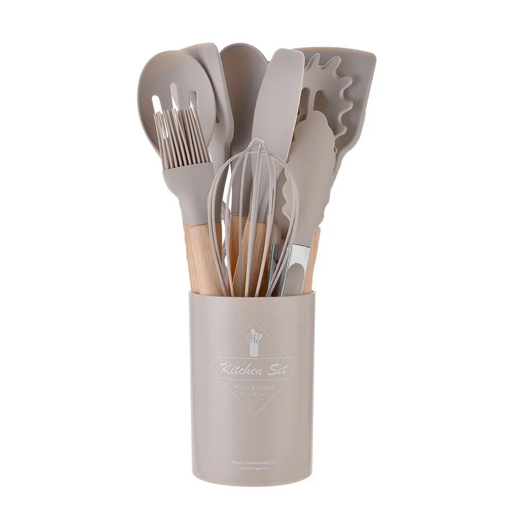 12PCS Silicone Kitchenware with holder