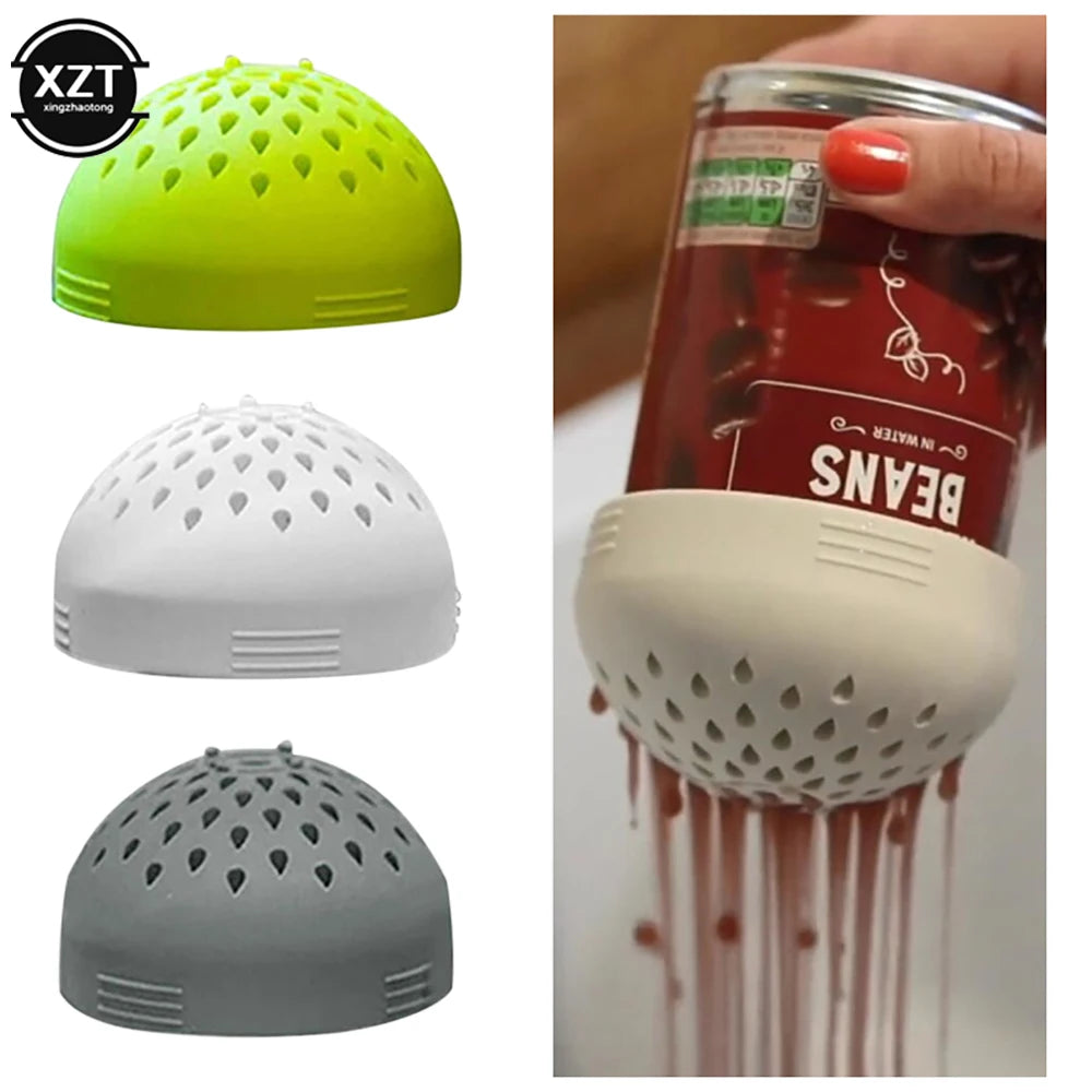 Food Grade Silicone Gel Filter Water Filter Cover Filter Funnel Multi-use Mini Colander Food Mesh Can Drainer Kitchen Gadget
