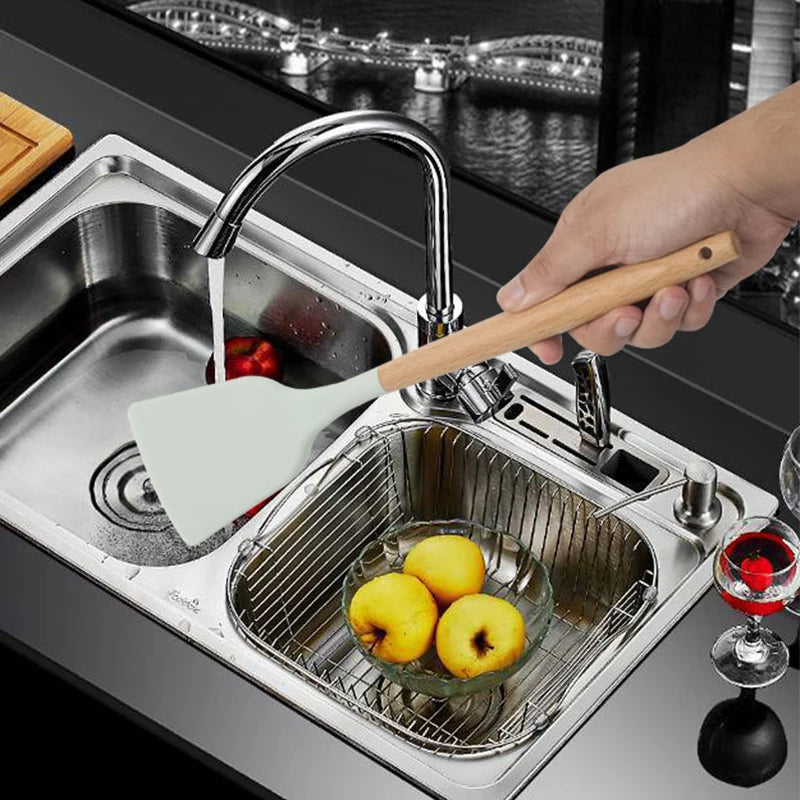 12PCS Silicone Kitchenware with holder