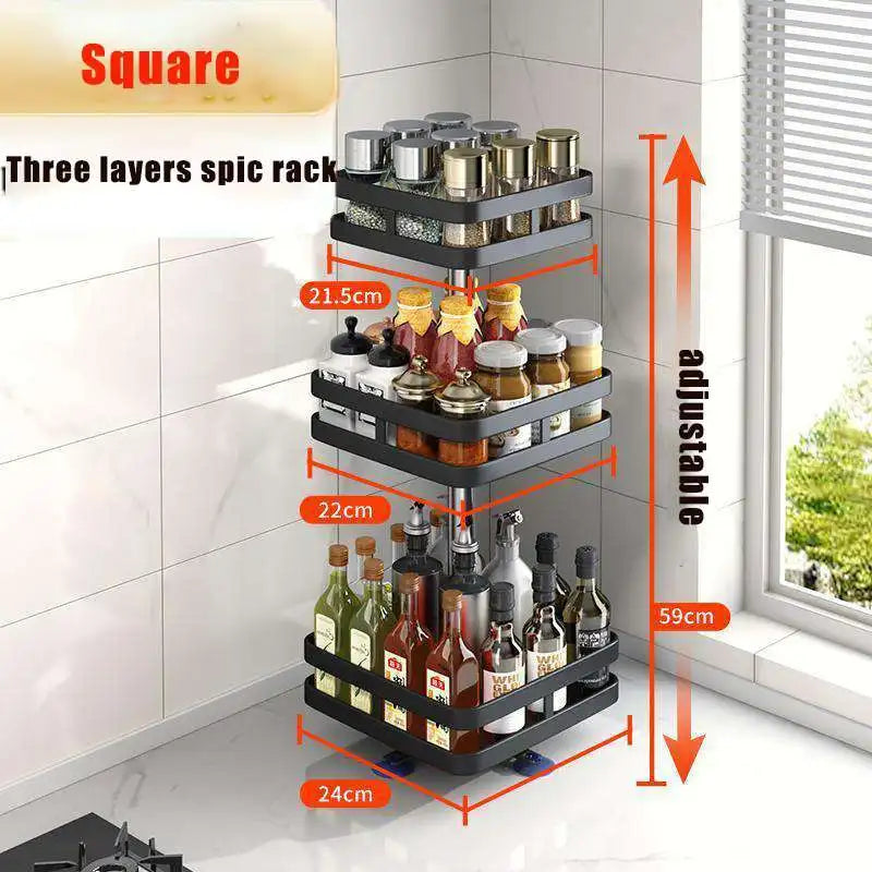 360 Rotation Spice Rack