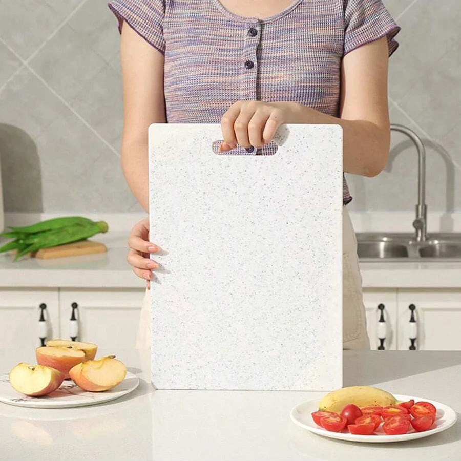 Imitation marble texture plastic cutting board Antibacterial mildew kitchen vegetable cutting board is dishwasher safe