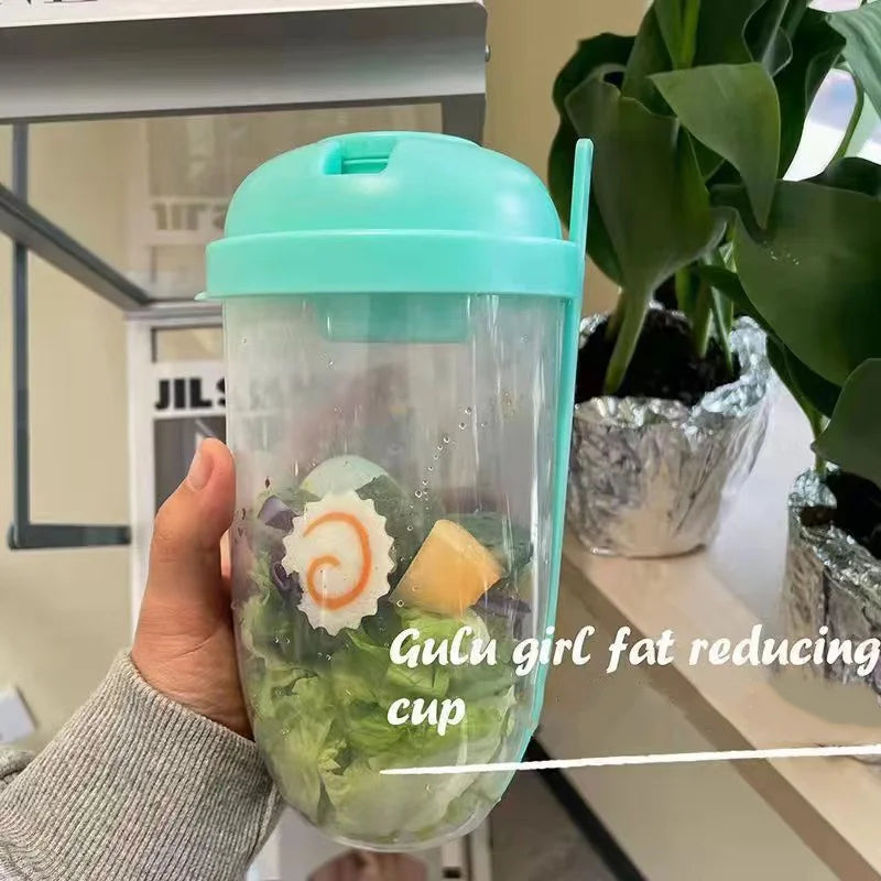 1pc White/Green Portable Bottle