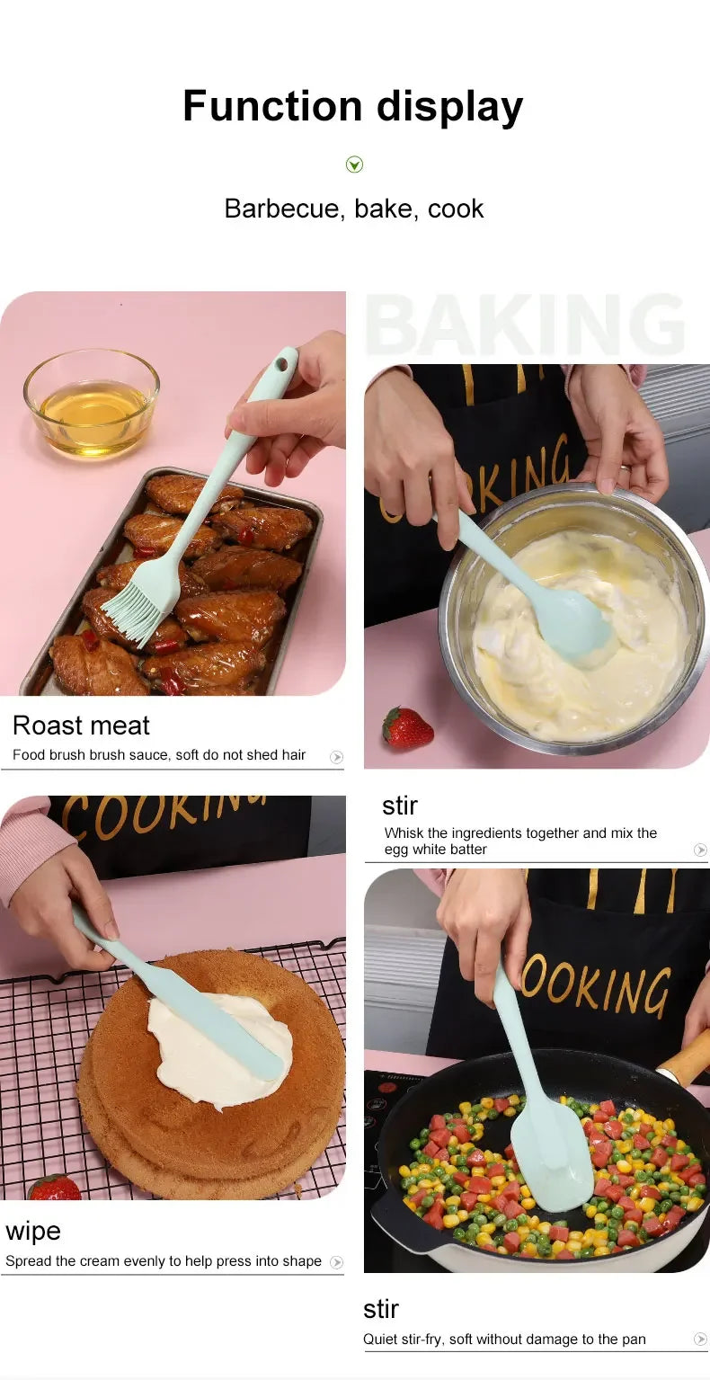 6 Pieces Silicone Spatula Set