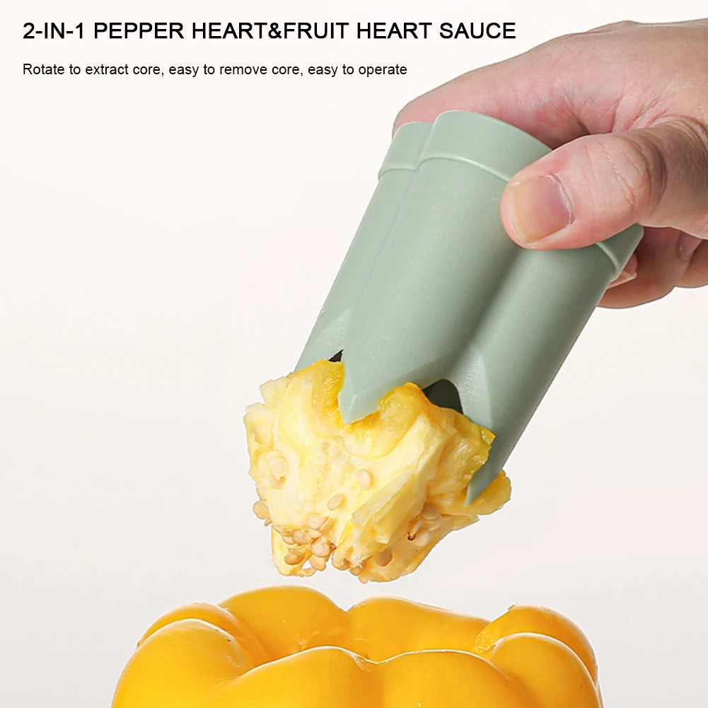 2-in-1 Fruit Pepper Corer