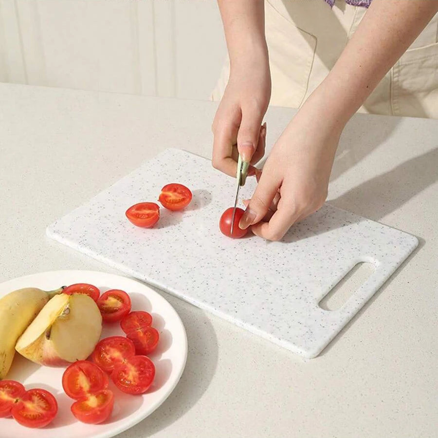 Imitation marble texture plastic cutting board Antibacterial mildew kitchen vegetable cutting board is dishwasher safe
