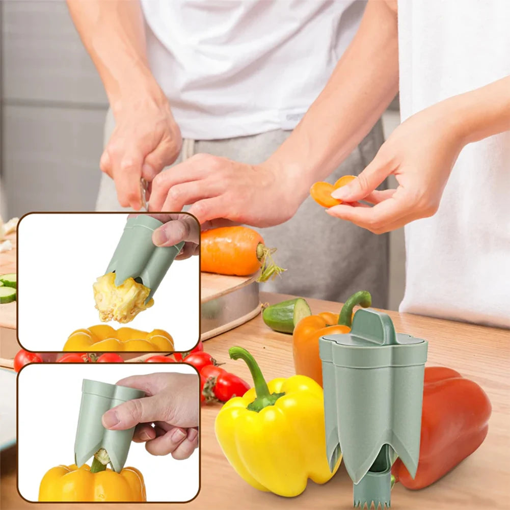 2-in-1 Fruit Pepper Corer
