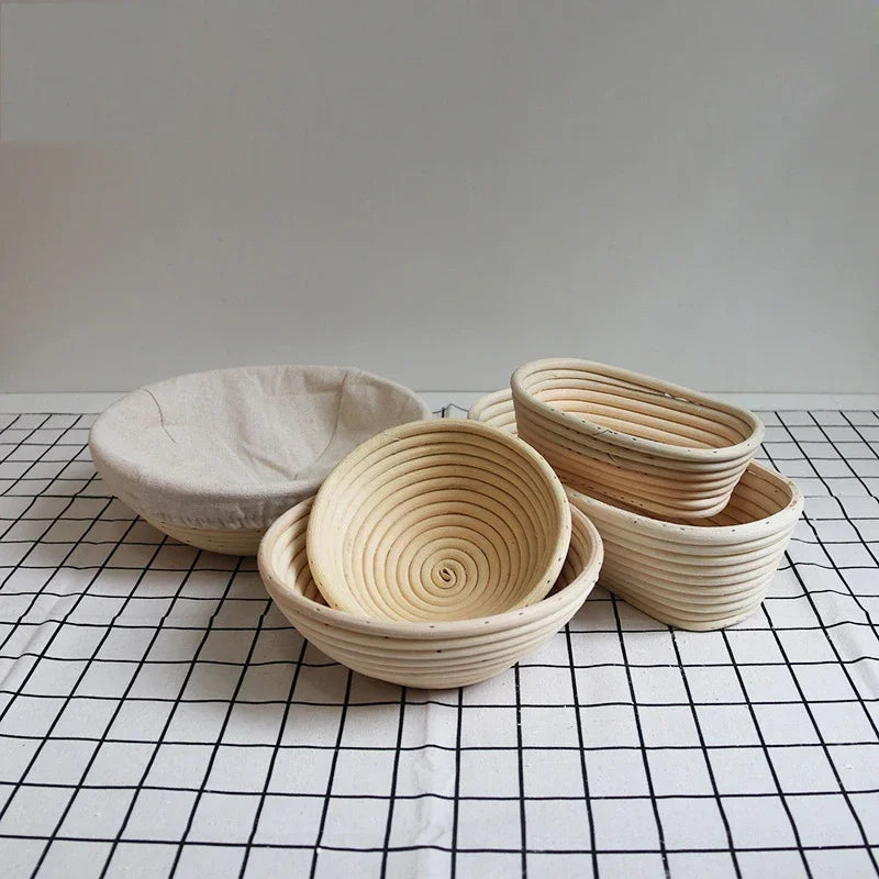 Rattan Bread Proofing Basket Bread Basket Oval Rattan Wicker Dough Fermentation Sourdough Banneton