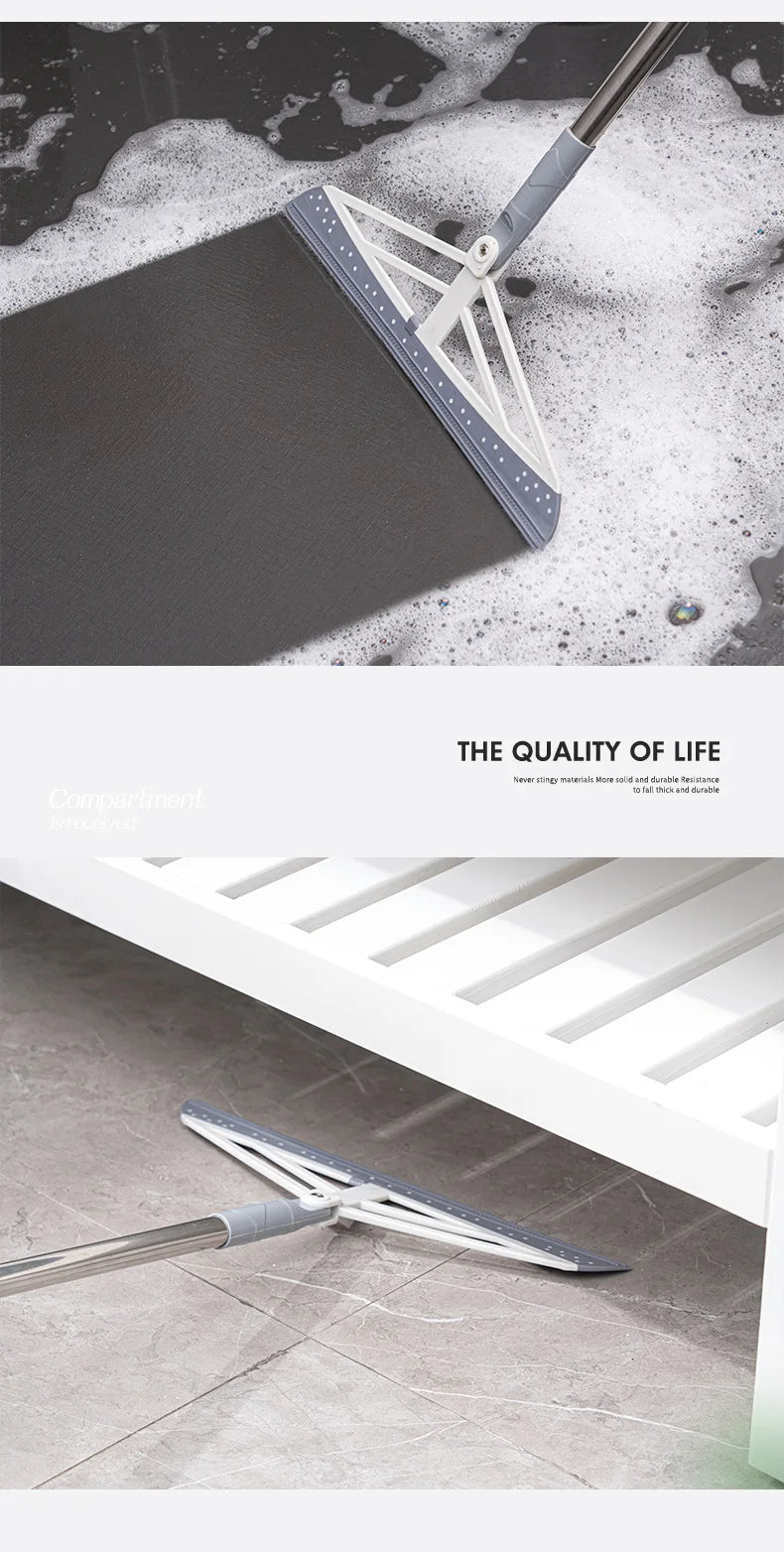 180° Rotatable Magic Rubber Broom Silicone Mop Hand Dust Brooms Home Floor Cleaning Squeegee Wiper Flooring Household Utensils