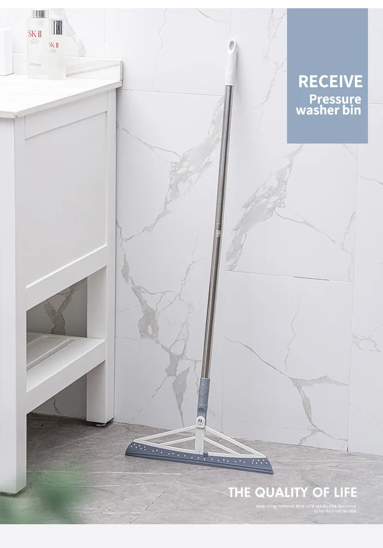 180° Rotatable Magic Rubber Broom Silicone Mop Hand Dust Brooms Home Floor Cleaning Squeegee Wiper Flooring Household Utensils