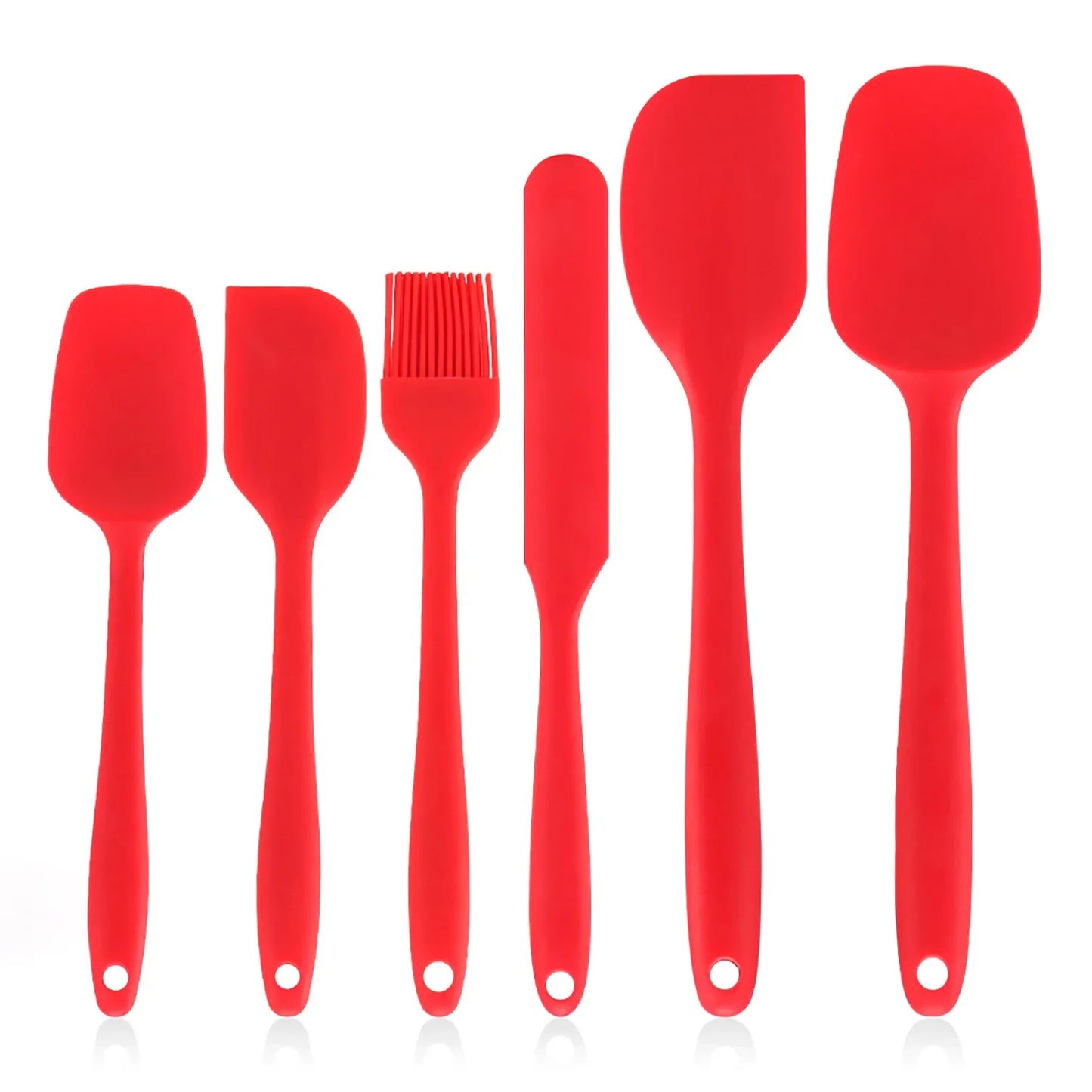 6 Pieces Silicone Spatula Set