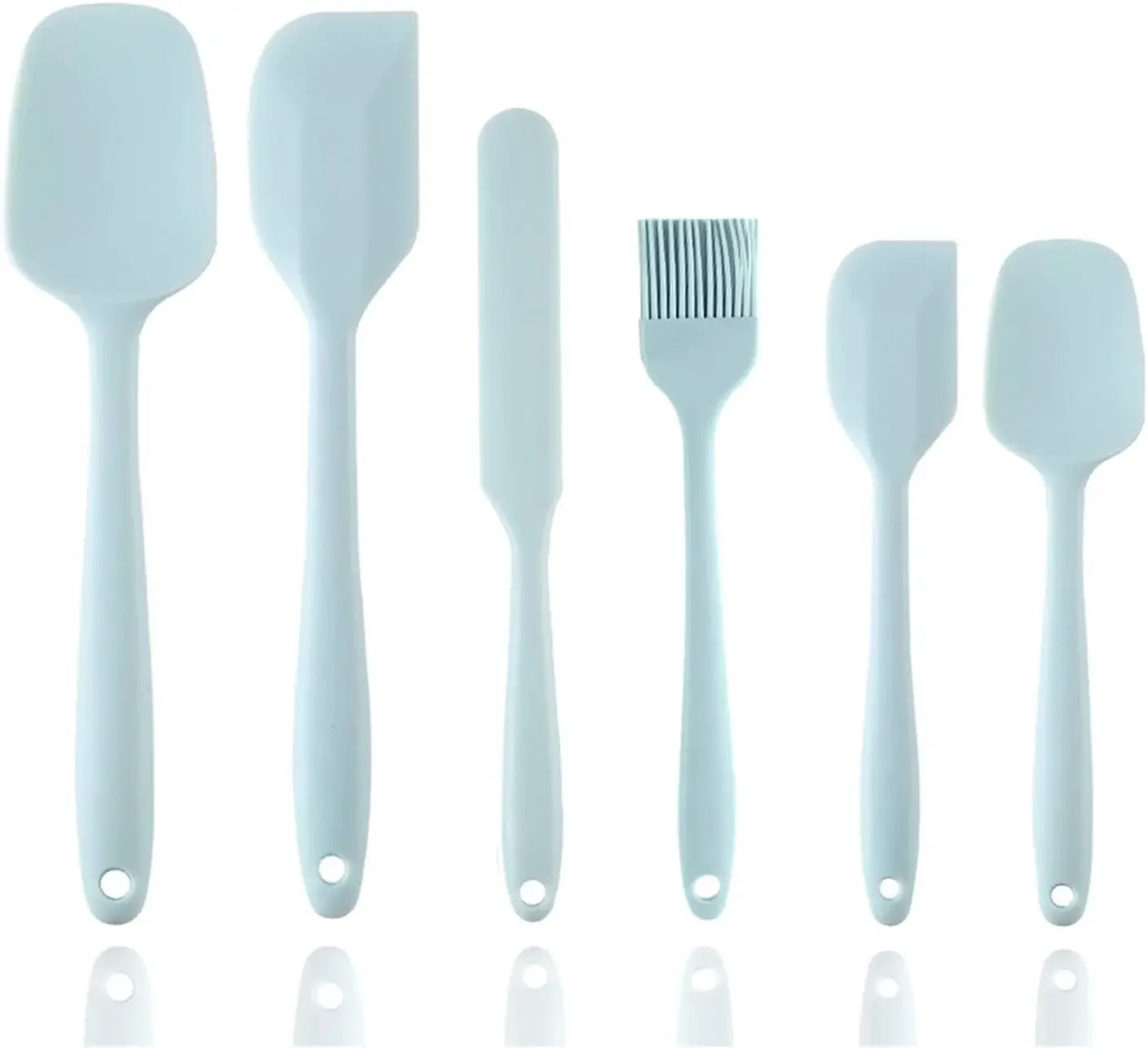 6 Pieces Silicone Spatula Set
