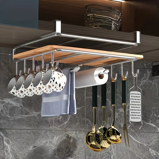 1PC Stainless Steel Hanging Kitchen Storage Rack